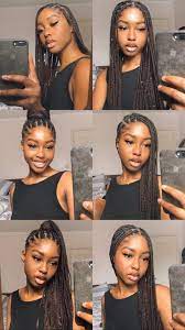 Different Ways To Style Simple Braids Braided Hairstyles Black Girl Natural Hair African Hair Braiding Styles