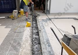Shopping Centre Installing Electrics To Mall
