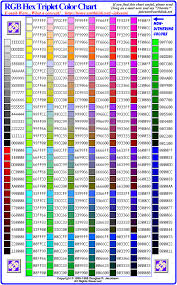 Web Color Chart