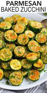 Easy Baked Zucchini Sliced Fresh Summer Zucchini Is Tossed With Olive Oil Garlic And Herbs Then Sprink Cooking Classy Bake Zucchini Zucchini Recipes Baked