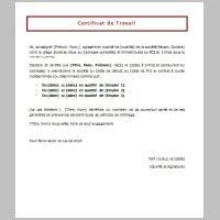 Une attestation confirmant la réception de votre dossier (« attestation de réception du formulaire de demande d'attestation ofii ») vous sera transmise par courrier, ce document provisoire attestera de la régularité de votre séjour en france jusqu'à ce que votre visa soit validé par l'ofii. Modele D Attestation De Travail Sous Word Modeles Word