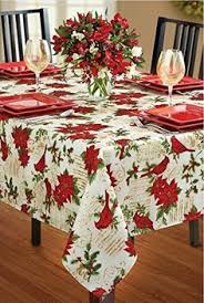 Round tablecloths only look good on round tables. 21 Best Holiday Tablecloths Ideas Holiday Tablecloths Table Cloth Christmas Table Cloth