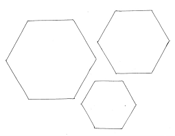 Fill your home with hexagons! Hexagons Template