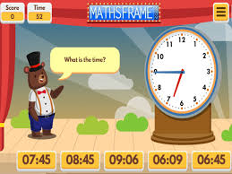 telling the time mathsframe