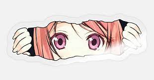 Anime Girl Große Augen' Sticker | Spreadshirt