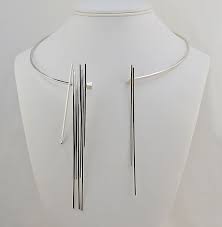 Betty Cooke Sterling Silver Kinetic Necklace Item 1376887 Detailed Views Kinetic Necklace Modernist Jewelry Modern Jewelry