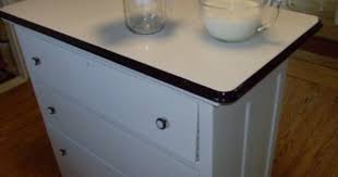 Diy Kitchen Island W Vintage Enamel Table Top Kitchen Table Redo Diy Kitchen Table Table Top Decor