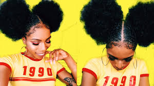 Check out 11 curtained haircuts and styles for all hair types, even waves. 5 Afro Puff Baby Hair Goals Style Torial 90s 70s Inspired Youtube