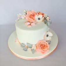 Small Wedding Cake By Layla A Http Cakesdecor Com Cakes 279766 Small Wedding Cake Birthday Cake With Flowers Fondant Wedding Cakes Tiered Cakes Birthday