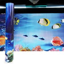 9 5 Aud Newly Aquarium Background Poster Hd Water Landscape Paper Double Sided Decor Eb Aquarium Backgrounds Tank Wallpaper Fish Tank Decorations