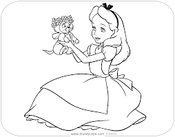 Here's a set of printable alphabet letters coloring pages for you to download and color. Alice In Wonderland Coloring Pages Disneyclips Com