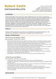 Proven ability to engage in focused leadership while. Chief Financial Officer Resume Samples Qwikresume