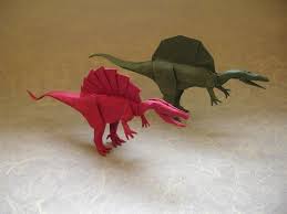 Spinosaurus Modification By Origami Artist Galen On Deviantart Origami Artist Origami Animals Dinosaur Origami