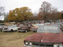 Usually for around a $1 or $2 you can walk around the auto salvage yards with your every car junkyard is different though some leave the cars out in the yard to rust. Vintage Auto Salvage Possum Grape Ar Junkyard Cars Barn Find Cars Abandoned Cars