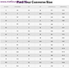 Converse Jack Purcell Size Chart Metlounge Org Uk