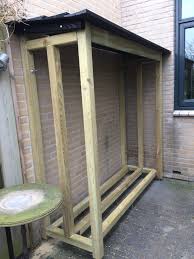 Pin By Gartenpracht21 On Houtoplossingen Firewood Storage Outdoor Outdoor Firewood Rack Firewood Shed