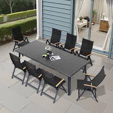 Pellebant 9-Piece Outdoor Dining Set