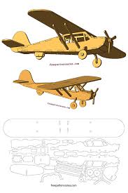 Free aircraft silhouette vector available in adobe illustrator eps & ai {version 10+} file. Laser Cut Model Plane 3d Puzzle Dxf Free Download Freepatternsarea