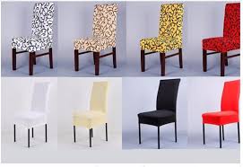 Patterned Short Skirt Dining Chair Covers Sandra Chair Covers