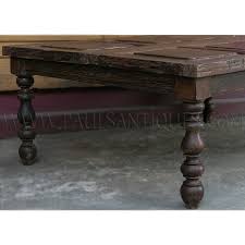 I think it's my favorite one of the bunch. Old Thai Teak Window Shutters Repurposed As A Coffee Table With Salvaged Balustrade Legs