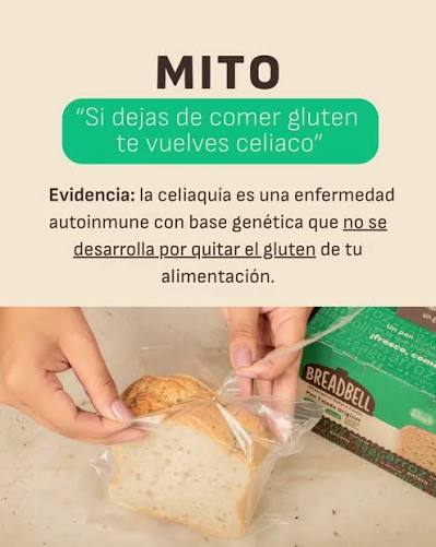 🥖🚫 Mitos sobre el pan sin gluten: lo que la ciencia realmente dice Durante años hemos escuchado frases como: ❌ “El pan sin gluten es más saludable” ❌ “Si dejo el gluten