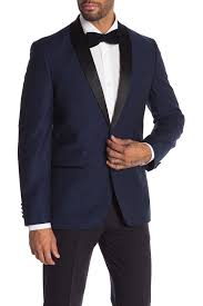 Ben Sherman Navy One Button Shawl Lapel Slim Fit Tuxedo Jacket Nordstrom Rack