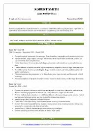 Simple resume formats help you in making your resume. Land Surveyor Resume Samples Qwikresume