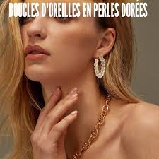 Boucle D'oreille Femme CPSLOVE Boucles D'oreilles Perles Elégantes Pour  Femme Pendantes D'oreilles Simples En Argent 925 Bijoux Fantaisie En Perles  De Nacre Couleur D'or Pour Fille Boucle D'oreille De Mariage Boucles  D'oreilles