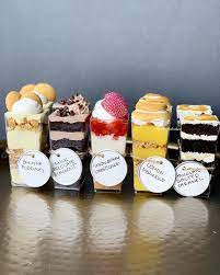 Mini Dessert Shooters For A Tasting Calliethebaker Minidesserts Dessertshooters Desse Mini Dessert Cups Mini Dessert Shooters Dessert Shooters