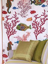Kariby Ruchnaya Vyshivka I Applikaciya Na Lne Caraibes Pierre Fray Pierre Frey Pierre Frey Fabric Interior Fabric