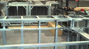 This stainless steel outdoor kitchen has concrete countertops, which are perfect for the outdoors. The Dallas U Island Pre Fab Outdoor Kitchen Frame By Bbq Coach Youtube