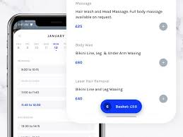 Beautystack Select Appointment Time Extras Appointments Mobile Interface Web App Design