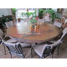 Hammered copper tabletops are stylish, unique, beautiful, and easy to care for. Hammered Copper Table Top Round