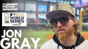 Jon Gray reacts to Texas Rangers winning the World Series & excitement for  championship parade