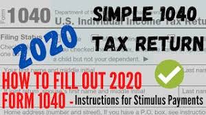 Check spelling or type a new query. How To Fill 2020 Form 1040 Instructions For Stimulus Payments Simple Mfj Us Tax Return 2020 Youtube