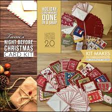 Free shipping on orders over $25 shipped by amazon. Special Card Kit Night Before Christmas Quick Card Kit Stampin Up Demonstrator Tami White Stamping Crafting Card Making