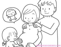 Dibujo imagen de una familia para colorear. Dibujo De Familia Para Colorear Imagenes De Bebes