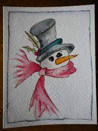 Pictures Watercolor Christmas Cards Painted Christmas Cards Christmas Drawing