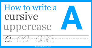 You can then practice lowercase and uppercase letters in cursive, working your. Cursive A How To Write A Capital A In Cursive