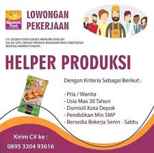 Adalah suatu kegiatan mengolah produk dengan mengorbanka berbagai biaya produksi baik langsung atau tidak langsung. Lowongan Helper Produksi Frozen Food Atmago