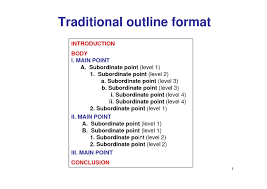 Chicago manual of style outline format. Outlines List ìž'ì„±ë²•