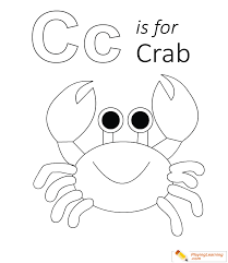 You can get acquainted with these sea creatures on this page. C Is For Crab Coloring Page 02 Free C Is For Crab Coloring Page