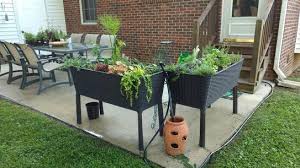It looks much nicer than a handful of small pots and is far easier to maintain. Keter Easy Grow 44 9 In W X 29 8 In H Anthracite Raised Garden Bed 238699 The Home Depot