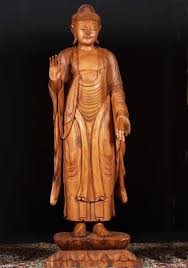 The whole statue measures 5.5 inches tall. Sold Wooden Smiling Buddha Statue 64 67bw3 Hindu Gods Buddha Statues