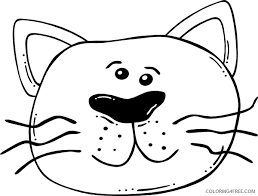 From the classic jack o lantern with a triangle nose to scary jack o lantern pumpkin faces and funny pumpkin faces just download your favorite and get ready for fun! Cat Face Coloring Pages White Cat Face Clip Art Printable Coloring4free Coloring4free Com