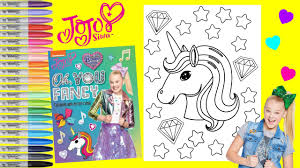 Train motor skills imagination, and patience of children, develop. Jojo Siwa Coloring Book Page Nickelodeon Jojo Oh You Fancy Coloring And Activity Unicorn Youtube