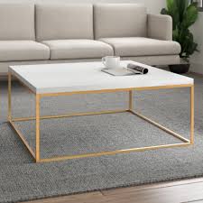 This stunning gold coffee table is right at home in your tribeca loft or park ave penthouse. Modern Gold Coffee Tables Allmodern