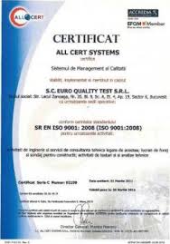 Prin activitatea pe care o desfăşoară, personalul societatii, urmăreşte s.c hidroterm s.a. Euro Quality Test Bucuresti Bucuresti