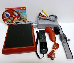 Red Nintendo Wii Mini Limited Edition With New Super Mario Bros Complete Works Nintendo Wii Mini Wii Nintendo Wii