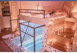 Romantic Bed With Pool Underneath Dream Rooms Awesome Bedrooms House Rooms